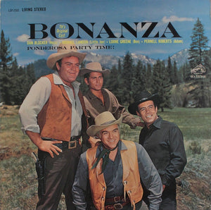 Bonanza - TV's Original Cast ‎– Ponderosa Party Time! - VG+ Lp Record 1962 RCA Living Stereo USA Vinyl - Soundtrack / Country