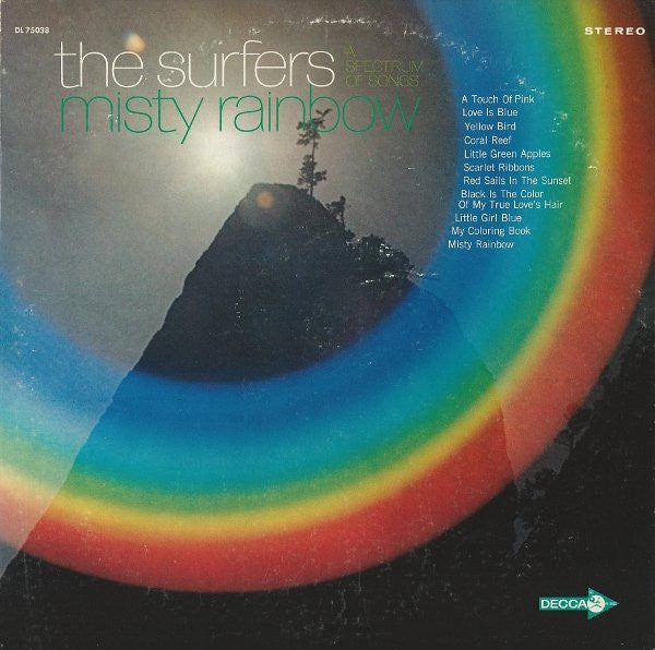 The Surfers - Misty Rainbow - VG+ LP Record 1969 Decca USA White Label Promo Vinyl - Pop / Surf / Lounge / Pacific - Shuga Records