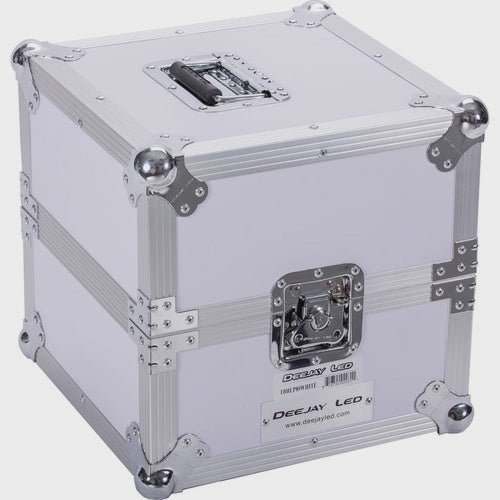 DeeJay LED Fly Drive LP Record Flight Case For 80 LP Records (White) TBHLP80WHITE - Shuga Records