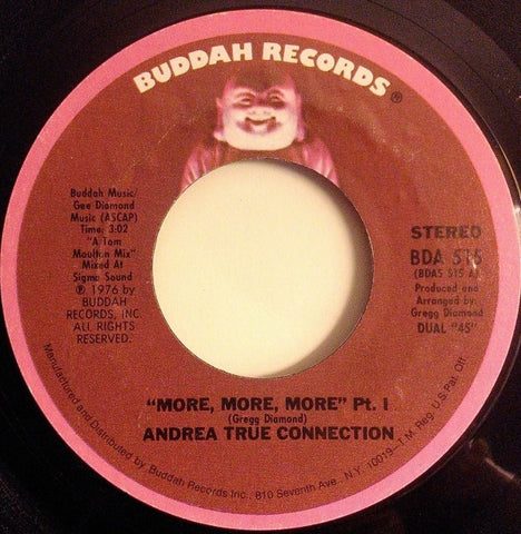 Andrea True Connection ‎– More, More, More / Part II - Mint- 7" Single 45 Record 1976 USA - Disco