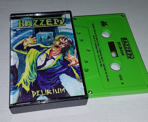 Hazzerd ‎– Delirium - New Cassette Album 2020 M-Theory Audio ‎USA Green Tape - Thrash