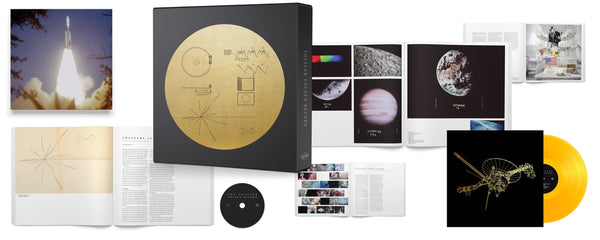 Various ‎– Voyager Golden Record - New Vinyl 2017 Ozma Records 3 Lp Compilation Box Set on 140gram Translusent Gold Vinyl with 96-Page Book, Art Print and Slipmat - Pop / Rock / Folk / Spoken Word - Shuga Records
