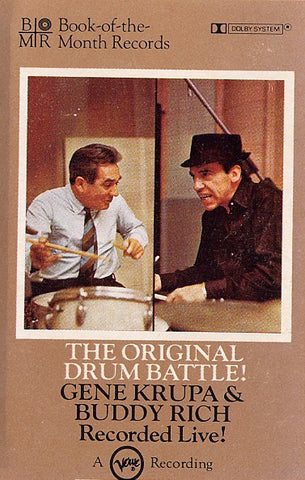 Gene Krupa & Buddy Rich – The Original Drum Battle! Gene Krupa & Buddy Rich Recorded Live! - Used Cassette BOTM 1980 USA - Jazz