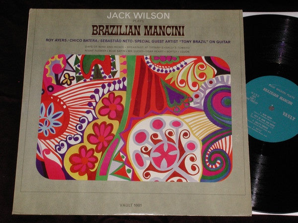 Jack Wilson ‎– Plays Brazilian Mancini - VG Lp Record (Low grade cover) 1965 USA Mono Original Vinyl - Jazz / Bossa Nova - Shuga Records