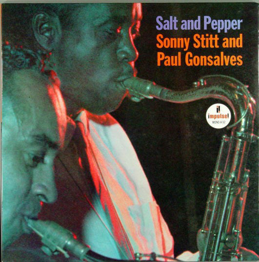 Sonny Stitt And Paul Gonsalves ‎– Salt And Pepper VG- Lp Record 1974 (Orig. 1963) USA Stereo (Green/Purple Bullseye labels) Original Vinyl - Jazz