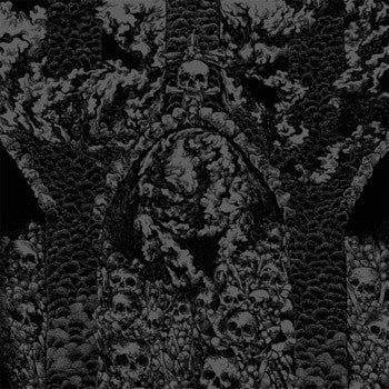 Mutilation Rites ‎– I Am Legion 12" EP - New Vinyl Record 2014 Gilead Media Single-Sided Repress with Etched B-Side on Grey Marbled Vinyl, Limited to 300 - Black Metal