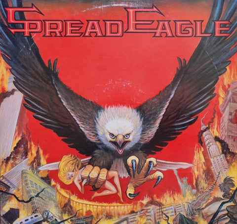 Spread Eagle ‎– Spread Eagle - VG+ Lp Record 1990 MCA USA Promo Vinyl - Hard Rock / Glam