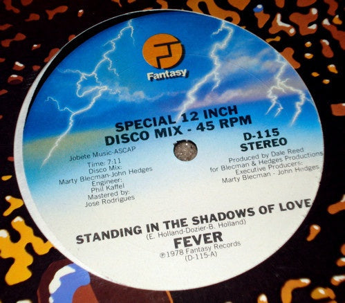 Fever ‎– Standing In The Shadows Of Love - VG+ 12" Single 1978 USA - Disco - Shuga Records