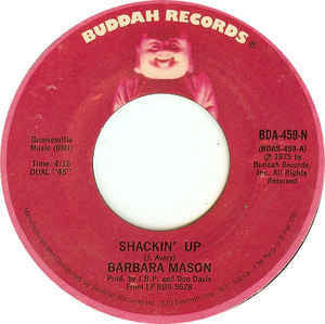 Barbara Mason - Shackin' Up VG+ - 7" Single 45RPM 1975 Buddah USA - Funk / Soul