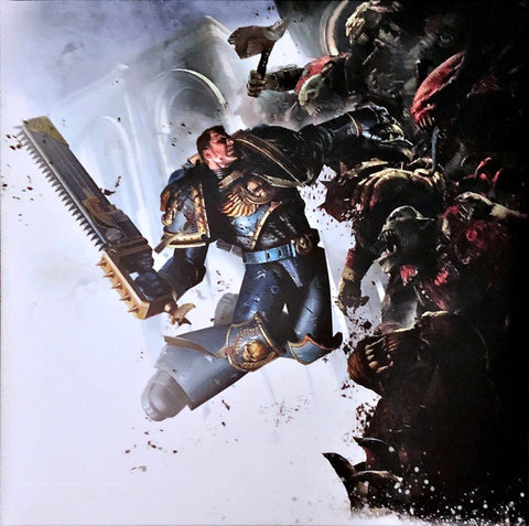 Cris Velasco And Sascha Dikiciyan ‎– Warhammer 40,000: Space Marine - The Soundtrack - New 2 LP Record 2019 Laced Europe Import Blue & White 180 gram Vinyl - Video Game Music / Soundtrack