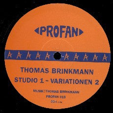 Thomas Brinkmann ‎– Studio 1 - Variationen 2 - VG+ 12" Single Record 1997 Profan German Import Vinyl - Techno / Minimal / Dub