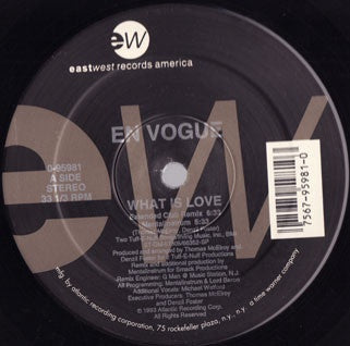 En Vogue ‎– What Is Love - Mint- 12" Single 1993 USA - Garage House