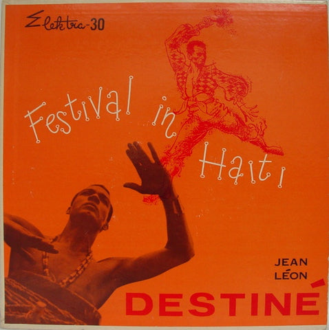 Jean Léon Destiné And Ensemble ‎– Festival In Haiti - VG+ 10" Lp Record 1955 Elektra USA Mono Vinyl, Insert & Book - Latin / Merengue