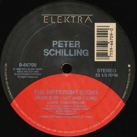 Peter Schilling ‎– The Different Story (World Of Lust And Crime) - VG- 12" Single Record 1989 USA Vinyl - Synth-pop