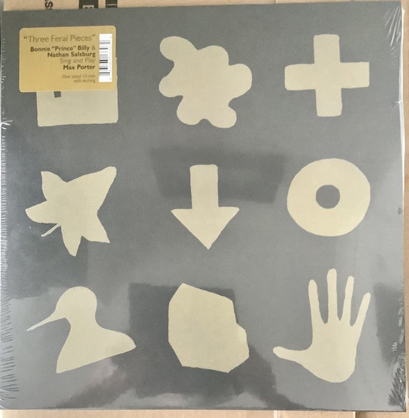 Bonnie "Prince" Billy, Nathan Salsburg, Max Porter ‎– Three Feral Pieces - New EP Record 2021 No Quarter USA Vinyl & Inserts - Indie Rock / Folk Rock - Shuga Records