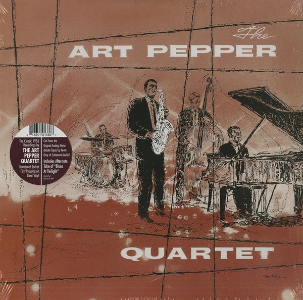 Art Pepper - The Art Pepper Quartet (1956) - New Vinyl Record 2017 Omnivore Record Store Day Individually Numbered Pressing on Clear Vinyl, LTD to 1000! - Jazz - Shuga Records