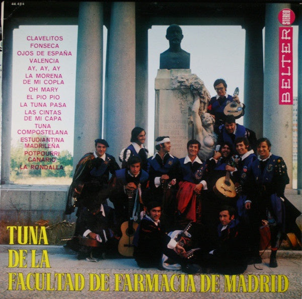 Tuna De La Facultad De Farmacia De Madrid - Tuna De La Facultad De Farmacia De Madrid - VG+ LP Record 1974 Belter Spain Vinyl - Latin / World - Shuga Records