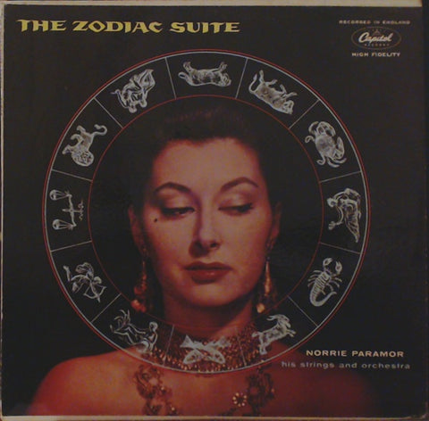 Norrie Paramor His Strings And Orchestra ‎– The Zodiac Suite - VG+ Lp Record 1959 Capitol USA Mono Vinyl - Jazz / Space-Age
