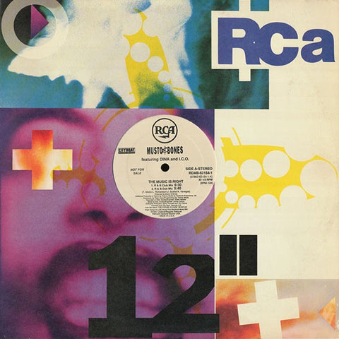 Musto & Bones Feat. Dina And I.C.O. - The Music Is Right - Mint- 1991 RCA White Lbl Promo USA - House