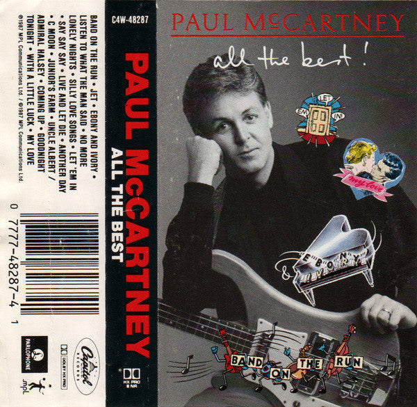 Paul McCartney - All The Best - VG+ 1987 USA Cassette Tape - Rock/Pop