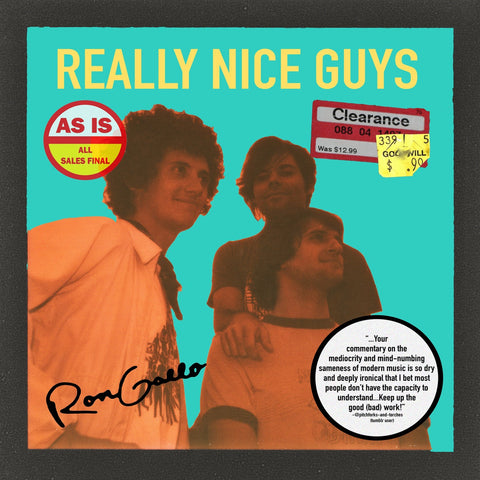 Ron Gallo - Really Nice Guys - New Vinyl Lp 2018 New West RSD First Release on 150gram Orange Vinyl with Download - Rock