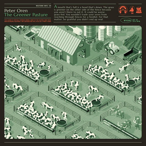 Peter Oren - The Greener Pasture - New LP Record 2020 Western USA 'Grass is Greener' Vinyl - Folk / Americana