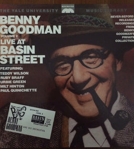 Benny Goodman, Volume 2: Live At Basin Street - VG+ Stereo Audiophile Gatefold 1988 USA - Jazz