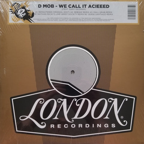 D-Mob ‎– We Call It Acieed (1988) - New 12" Single Record Store Day 2020 London Music UK Import Vinyl - Electronic / Acid House