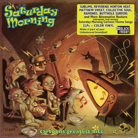 Various -  Saturday Morning Cartoon's Greatest Hits - New 2 LP Record Store Day 2019 Geffen USA Black Friday Green & Blue Vinyl - Soundtrack / Alternative Rock