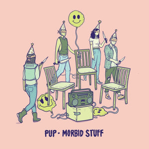 PUP - Morbid Stuff - New Vinyl Lp 2019 USA Indie Exclusive Limited Pink & Oxblood Vinyl & Download - Pop Punk / Indie Rock