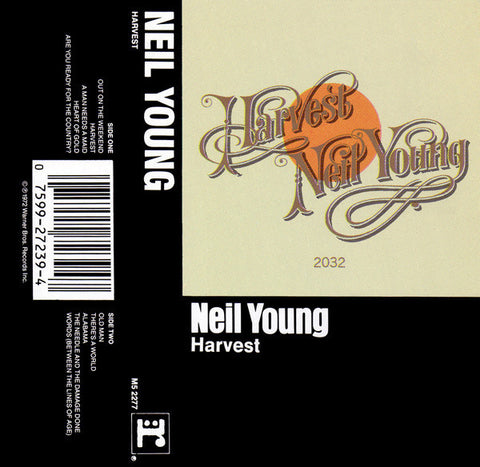 Neil Young - Harvest - VG+ 1972 USA Stereo Cassette Tape - Rock