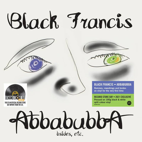Black Francis ‎– Abbabubba (Bsides, Etc.) (2011) - New LP Record Store Day 2021 Demon Music RSD Black & White Split 180 gram Vinyl - Alternative Rock / Indie Rock