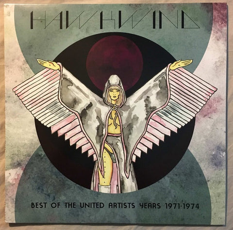 Hawkwind - Best of the United Artists Years 1971-1974 - New Vinyl Record 2017 Org Music Record Store Day Limited Edition of 3000 on Green + Black Swirl Vinyl - Progressive / Psychedelic Rock