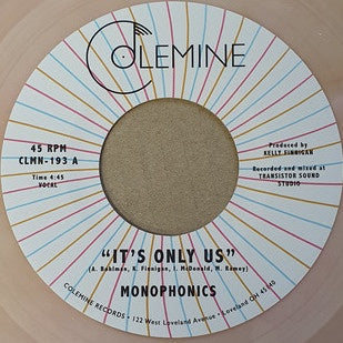 Monophonics ‎– It's Only Us - New 7" Yellow Single Record - 2021 Colemine Vinyl - Funk / Soul