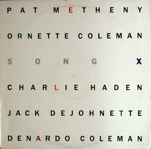 Pat Metheny / Ornette Coleman - Song X - Mint- 1986 Stereo USA - Free Jazz