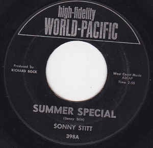 Sonny Stitt ‎– Summer Special / My Mother's Eyes - VG 7" Single 45 Record 1963 USA World Pacific Vinyl - Jazz