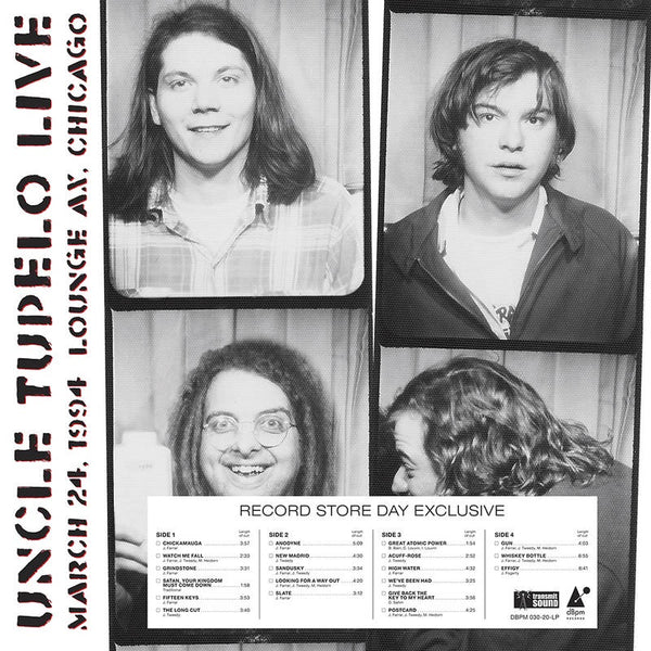 Uncle Tupelo - Live at Lounge Ax - March 24, 1994 - New 2 LP Record Store Day Black Friday 2020 dBpm RSD Black Vinyl - Alternative Country / Country Rock - Shuga Records
