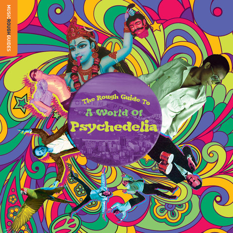 V / A - Rough Guide to a World of Psychedelia - New Vinyl Record 2016 Rough Guides 'Introductory Sampler' to their psychedelic series - FU: Psych