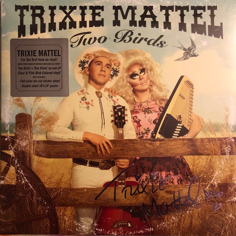 Trixie Mattel ‎– Two Birds, One Stone - 2018 Lp Record 2018 Clear & Pink Blob Vinyl - Folk / Country