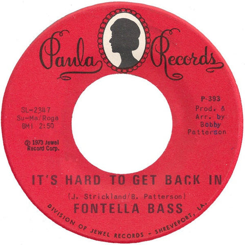 Fontella Bass ‎– It's Hard To Get Back In / Talking About Freedom - VG+ 45rpm 1973 USA - Funk