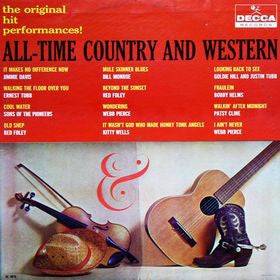 Various ‎- All-Time Country And Western - VG+ Mono Vinyl 1960 USA - Country / Folk