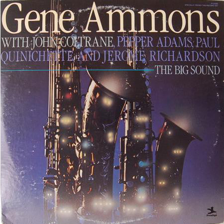 Gene Ammons With John Coltrane - The Big Sound - VG+ 2 Lp Set 1981 USA - Jazz