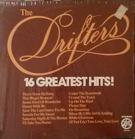 The Drifters ‎– 16 Greatest Hits - VG Stereo 1980 USA - Soul