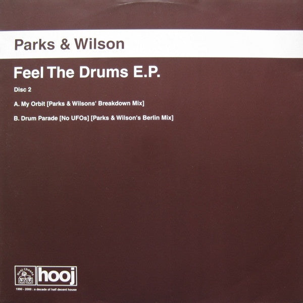 Parks & Wilson ‎– Feel The Drums E.P. (Disc 2) - VG+ 12" Single 2000 Hooj Choons UK Import Vinyl - Progressive House / Tribal
