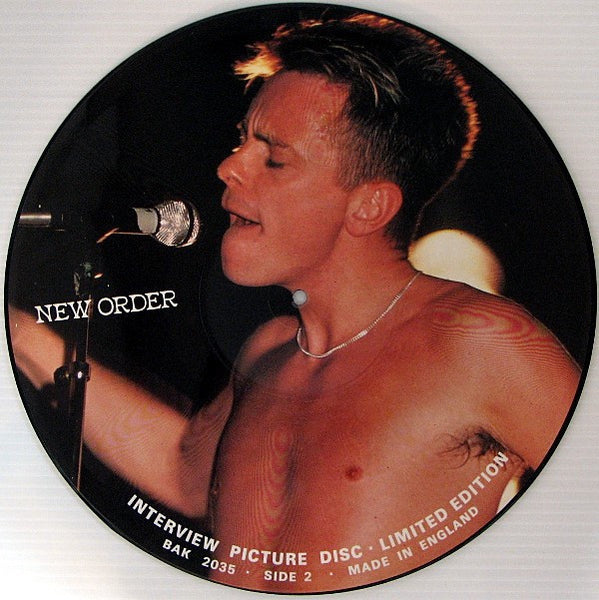 New Order ‎– Limited Edition Interview - Mint- 1980's UK Import Picture Disc - Rock / Non-Music - Shuga Records