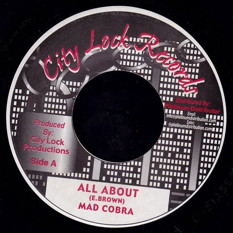 Mad Cobra - All About / Dave Kelly - Heart Attack - VG+ 7" Single 45rpm 1999 City Lock Jamaica - Reggae