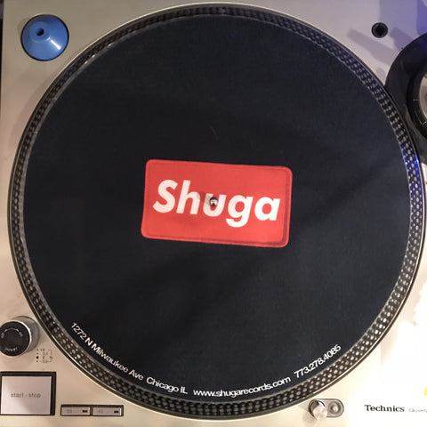Shuga Records 2018 Limited Edition Vinyl Record Slipmat Red Supreme Patch Slip Mat