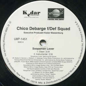 Chico DeBarge ‎– Soopaman Lover - Mint- 12" Single Record - 1998 USA Universal Vinyl - RnB / Hip Hop