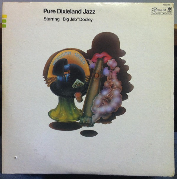 "Big Jeb" Dooley ‎- Pure Dixieland Jazz - VG+ 2 LP Stereo 1973 USA - Jazz - Shuga Records