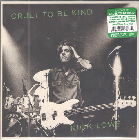 Nick Lowe & Wilco - Cruel to Be Kind - New 7" Single Record Store Day Black Friday 2019 Yep Roc USA RSD Green Vinyl & Download - Rock / New Wave